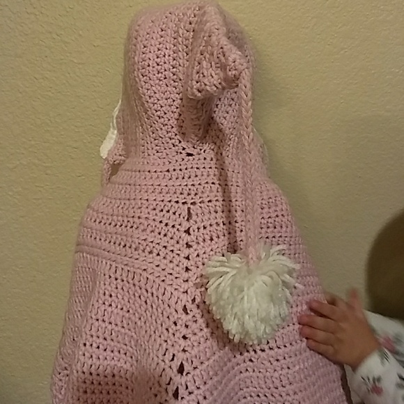 Handmade Kid Crochet Poncho size 2-3T - Picture 3 of 4